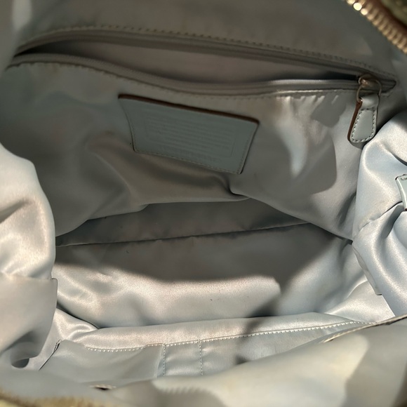 Coach Legacy Leah Multicolor Striped Tote Bag
